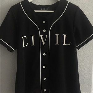 Civil baseball jersey